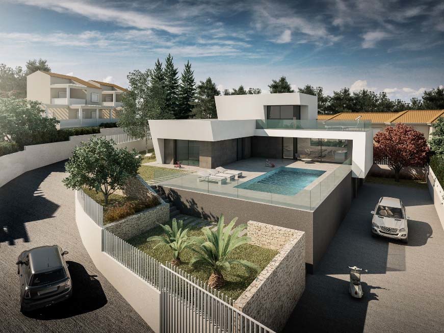 Equipo de SHARQ Arquitectura en reunión de obra