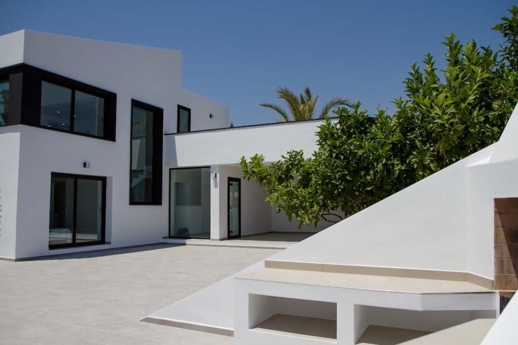 Render de vivienda en construcción